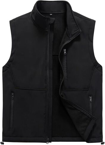 Msmsse Men's Outerwear Lightweight Vest Standing Collar Puffer Sleeveless Jacket for Hiking Running Golf in Saudi Arabia
