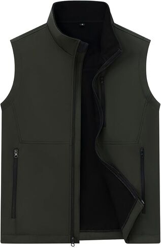 Msmsse Men's Outerwear Lightweight Vest Standing Collar Puffer Sleeveless Jacket for Hiking Running Golf in Saudi Arabia