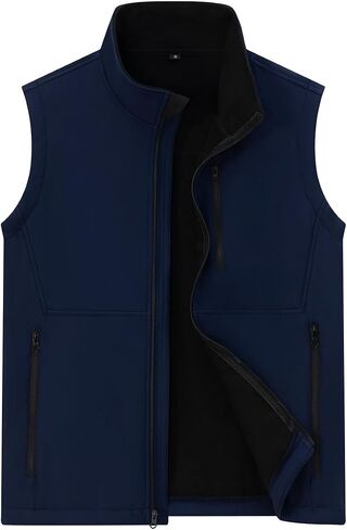 Msmsse Men's Outerwear Lightweight Vest Standing Collar Puffer Sleeveless Jacket for Hiking Running Golf in Saudi Arabia