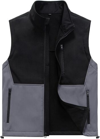 Msmsse Men's Outerwear Lightweight Vest Standing Collar Puffer Sleeveless Jacket for Hiking Running Golf in Saudi Arabia