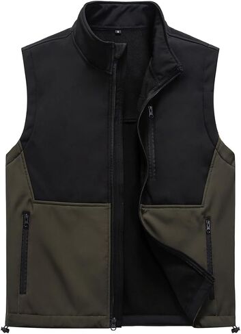 Msmsse Men's Outerwear Lightweight Vest Standing Collar Puffer Sleeveless Jacket for Hiking Running Golf in Saudi Arabia