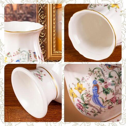 KAMMAK Colored Ceramic Vase, Beautiful Hand-Painted Decorative Vase, Modern Art Porcelain Vase for Flower Mantle Dining Table Centerpiece, Entryway Living Room Wedding Decoration, 8HPLZ047 in Saudi Arabia