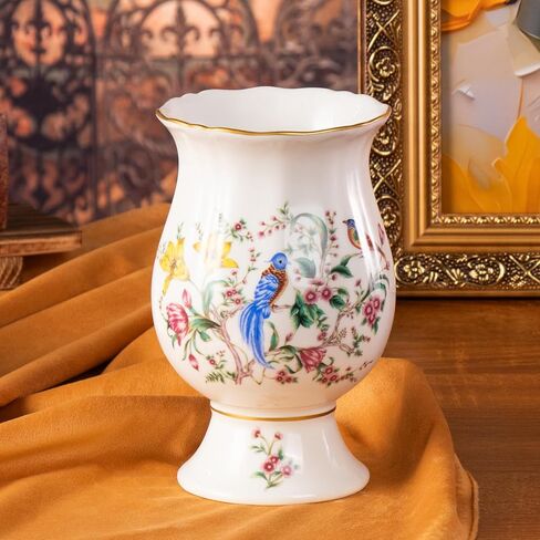 KAMMAK Colored Ceramic Vase, Beautiful Hand-Painted Decorative Vase, Modern Art Porcelain Vase for Flower Mantle Dining Table Centerpiece, Entryway Living Room Wedding Decoration, 8HPLZ047 in Saudi Arabia