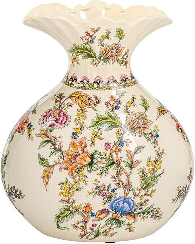KAMMAK Colored Ceramic Vase, Beautiful Hand-Painted Decorative Vase, Modern Art Porcelain Vase for Flower Mantle Dining Table Centerpiece, Entryway Living Room Wedding Decoration, 8HPLZ047 in Saudi Arabia