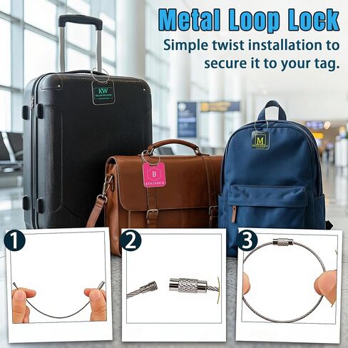 8-300 Pcs Custom Acrylic Luggage Tags,Double-Sided Printing Custom Your Name ID/Logo Acrylic Bag Tags with Cable Fastener,Personalized Backpack Charm for Men/Women/Taem Travel Suitcases Labels in Saudi Arabia