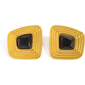 Burgundy Earrings for Women Red Amber Resin Earrings Chunky Brown Statement Earrings Blue Irregular Round Oval Acrylic Earring Vintage Geometric Jewelry in Saudi Arabia