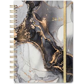 2025-2027 Monthly Planner/Monthly Calendar - JULY 2025 - JUNE 2027, Monthly Planner 2025-2027, 2-Year Monthly Planner, 9" x 11", 24 Monthly Planner, Flexible Cover + Pockets + Monthly Tabs - Black Waterink in Saudi Arabia