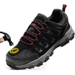 Steel Toe Shoes for Men Comfortable & Breathable Work Safety Sneakers Anti-Smash & Slip Resistant Protection Industrial Construction Shoes in Saudi Arabia