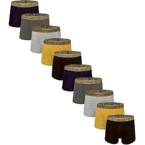 Men's Underwear,10-Pack Fishion Mens Boxers Breathable Soft Moisture-Wicking Quick-Dry Boxer Briefs for Men Pack in Kuwait