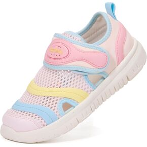 Toddler Sandals for Boys and Girls, Closed Toe Kids Sandals with Breathable Mesh, Lightweight Non Slip Outdoor Walking Shoes for Summer Beach Playground in Saudi Arabia