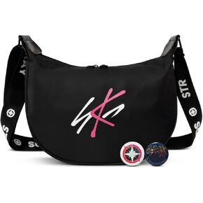 Stray Merch Crescent Crossbody Bag for Women Stylish Concert Bag with 2 Decorative Button Pins for STAY Music Fans in Saudi Arabia