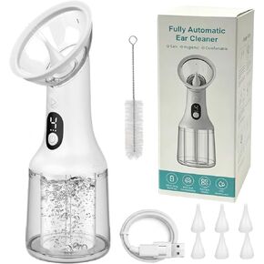 Ear Cleaner, Water Ear Cleaner, Waxy Electric Ear Cleaning Irrigator with 4 Pressure Modes & LED Display, Electric Automatic Ear Cleaner for Safe Ear Cleaning at Home in Saudi Arabia