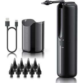 Lebbtl Ear Wax Removal, Electric Ear Irrigation Flushing System, Multiple Pressure Modes, Waterproof, Safe and Effective Ear Cleaning Kit, Black in Saudi Arabia