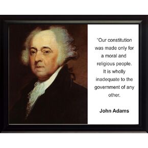 wesellphotos John Adams Our Constitution was Made only Quote 8x10 Framed Photo in Saudi Arabia