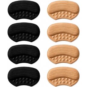 Heel Grips for Shoes that are Too Big 8 Pairs Heel Pads Liners Cushions Inserts for Loose Shoes, 0.24" Thick Suede Non-Slip Heel Grips, Strong Adhesive Prevents Blisters & Heel Slipping for Women Men in Saudi Arabia