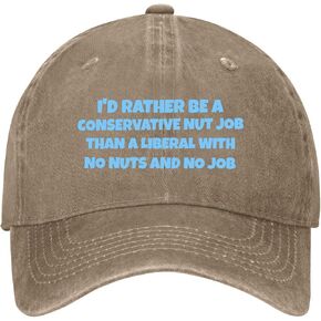 Rather Be A Conservative Nutjob Than A Liberal Hat for Women Stylish Washed in Kuwait