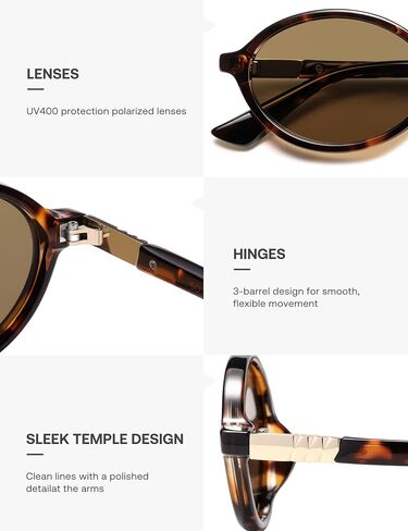 SOJOS Polarized Retro Oval Sunglasses for Women, Chic Vintage 90s Y2K Sunnies UV400 Trendy Designer Sun Glasses SJ2703 in Kuwait