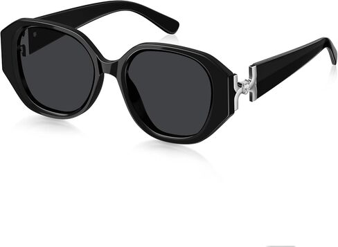 Oversized Polarized Sunglasses for Women Trendy Womens Designer Sunglasses UV Protection Square Frame Sun Glasses in Saudi Arabia