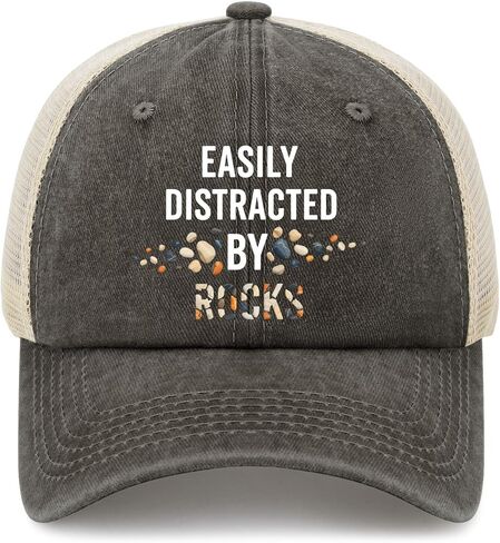 Easily Distracted By Dachshund Baseball Cap - Funny Wiener Dog Hat Dog Mom Dad Gift in Kuwait