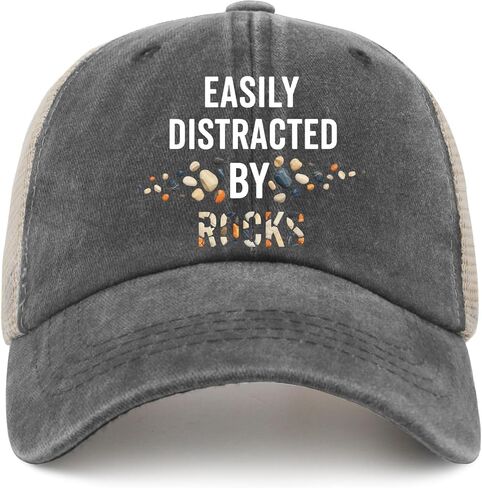 Easily Distracted By Dachshund Baseball Cap - Funny Wiener Dog Hat Dog Mom Dad Gift in Kuwait
