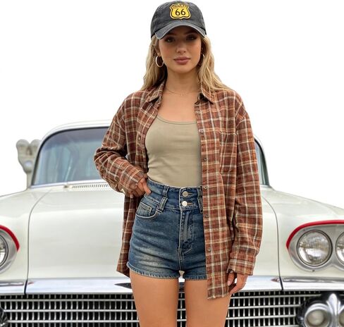 قبعة للأب من القطن المغسول باللون الأسود Vintage Route 66، للجنسين لرحلات الطريق | رحلات برية in Kuwait