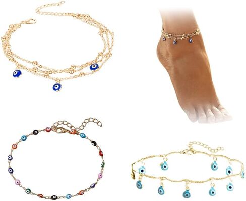 Anklet For Women Bow Butterfly Anklets for Women Anklet Foot Bracelet Beach Anklet Fashion Summer Foot Jewelry for Women in Saudi Arabia