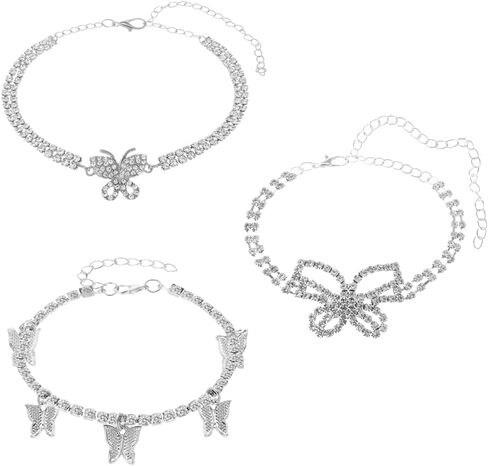 Anklet For Women Bow Butterfly Anklets for Women Anklet Foot Bracelet Beach Anklet Fashion Summer Foot Jewelry for Women in Saudi Arabia