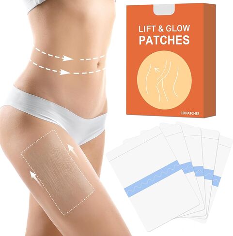 Thigh Lift Tape for Loose Skin, Anti-Chafing & Lift Firming for Legs, Waterproof Invisible Firming Skin Lifting Tapes, Suitable for Legs, Abdomen, Arms, and Buttocks, Body Tape for Women, 1 Box-1 in Saudi Arabia