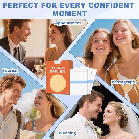 Thigh Lift Tape for Loose Skin, Anti-Chafing & Lift Firming for Legs, Waterproof Invisible Firming Skin Lifting Tapes, Suitable for Legs, Abdomen, Arms, and Buttocks, Body Tape for Women, 1 Box-1 in Saudi Arabia