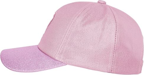 Girls Glitter Baseball Cap Sequin Sun Hat with Structured Brim, Adjustable for Summer Beach Travel, 4-6 Years Old in Kuwait
