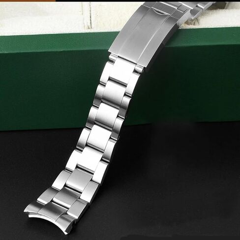 بديل لسوار ساعة BEHLINE الصلب المنحني المقاوم للصدأ لساعة Datejust Submariner مقاس 20 مم in Kuwait