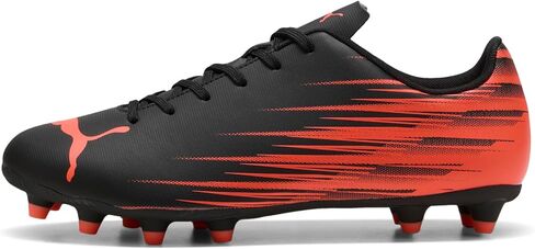 PUMA Men's Attacanto II Firm, Artificial Ground Soccer Cleats, Black-Glowing Red SS26, 9.5 Attacanto Ii Fg/Ag in Kuwait