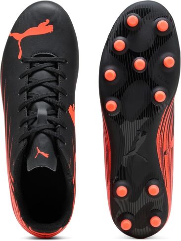 PUMA Men's Attacanto II Firm, Artificial Ground Soccer Cleats, Black-Glowing Red SS26, 9.5 Attacanto Ii Fg/Ag in Kuwait