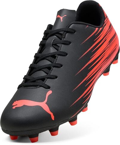 PUMA Men's Attacanto II Firm, Artificial Ground Soccer Cleats, Black-Glowing Red SS26, 9.5 Attacanto Ii Fg/Ag in Kuwait