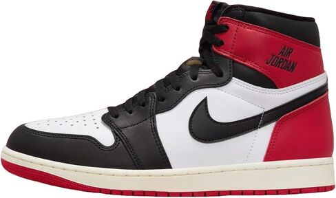 Nike Air Jordan 1 Retro High OG Men Shoes, Black/Black/Varsity Red/White, Size 13 in Kuwait