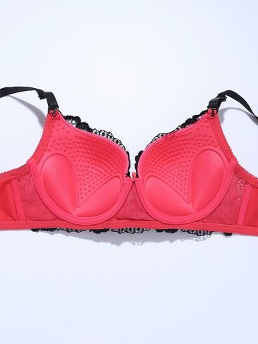 Women's Exotic Lingerie Sets Floral Mesh Lace Full Cover Underwire Push Up Bra and Panty Set 2 Piece Lingerie Set in Saudi Arabia