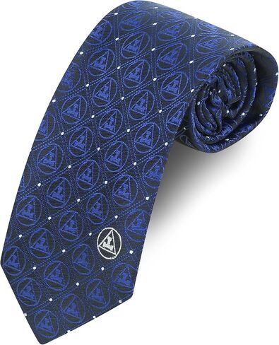 Royal Arch Masonic Regalia Craft Masons Neck knitted Woven Silk Tie blue/white in Saudi Arabia