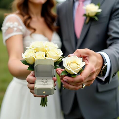 2 Slots Velvet Wedding Ring Box, Octagon Engagement Ring Box Ring Display Holder Case with Hinged Lid for Proposal Engagement Wedding, 2.44x2.44x2.17 IN-U2-PRB002-Green in Saudi Arabia