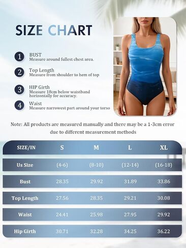 Womens One Piece Swimsuit, Wave Print Backless Swimwear for Leisure, Wide Strap Pool Swimwear for Competition in Kuwait