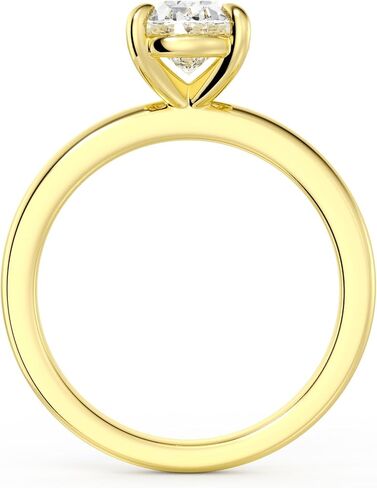 MSBLUE® 1ct-3ct Classic Solitaire Oval Cut Moissanite Engagement Ring in Kuwait