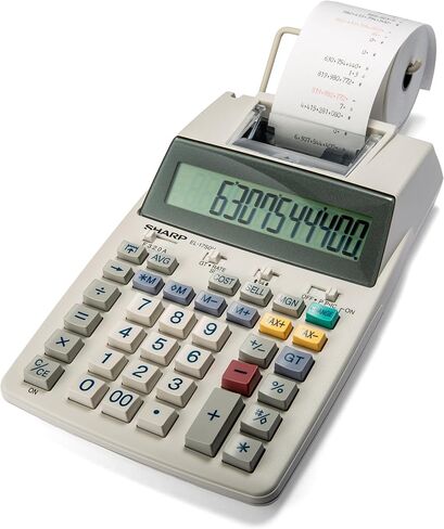 Sharp EL-1750V Two-Color Printing Calculator 2 Lines/Sec 3" Black/Red in Kuwait
