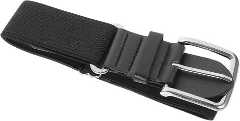 Men’s and Youth Baseball Belt Elastic Black Faux Leather Adjustable Softball Sport Belt for Outdoor Activities in Kuwait