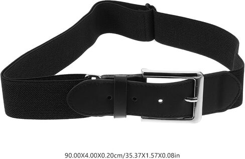VILLCASE Adjustable Baseball Belt for Men and Women, Black Elastic Stretch Sports Belt, Softball and Football Girdle, Youth and Adult Outdoor Athletic Waistband in Kuwait