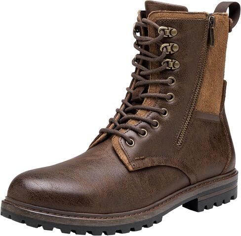 JOUSEN Boots for Men Leather Casual Dress Shoes combat Boots men in Kuwait