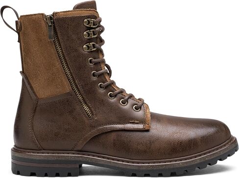 JOUSEN Boots for Men Leather Casual Dress Shoes combat Boots men in Kuwait