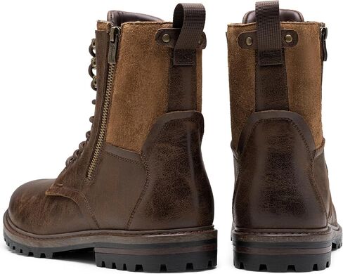 JOUSEN Boots for Men Leather Casual Dress Shoes combat Boots men in Kuwait