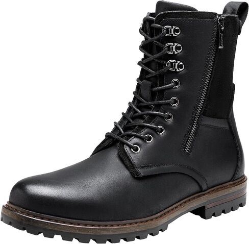 JOUSEN Boots for Men Leather Casual Dress Shoes combat Boots men in Kuwait
