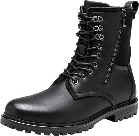 JOUSEN Boots for Men Leather Casual Dress Shoes combat Boots men in Kuwait