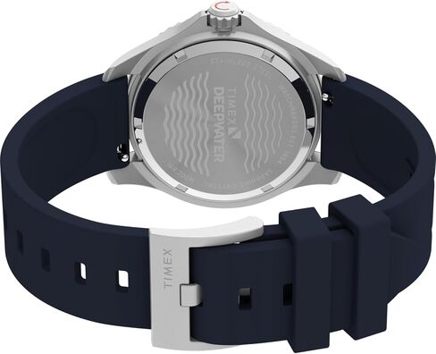 Timex Unisex Deepwater Meridian 200 38mm Watch - Blue Two- Piece Quick Release Blue Dial Stainless Steel Case in Kuwait