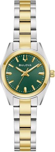 Bulova Surveyor Green Dial Two-Tone Bracelet Watch 22.7mm - 98L329 in Kuwait
